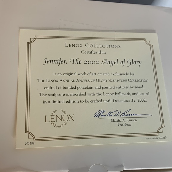 LENOX ANGEL OF GLORY (JENNIFER 2002) - Picture 3 of 9